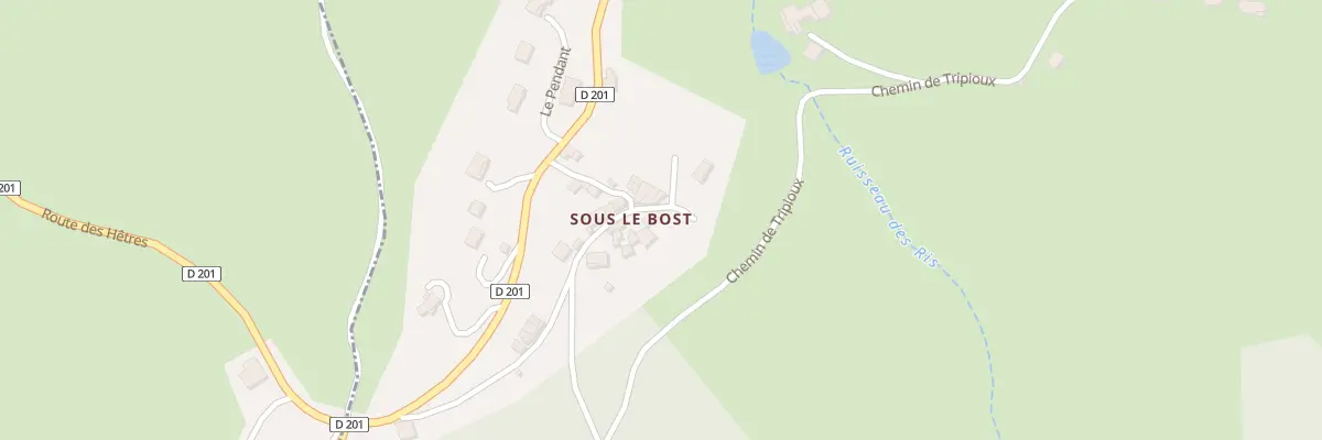 Plan du 5009 Sous le Bost à Palladuc