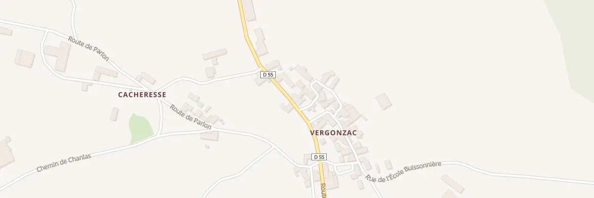 Plan du 6031 Vergonzac à Siaugues-Sainte-Marie
