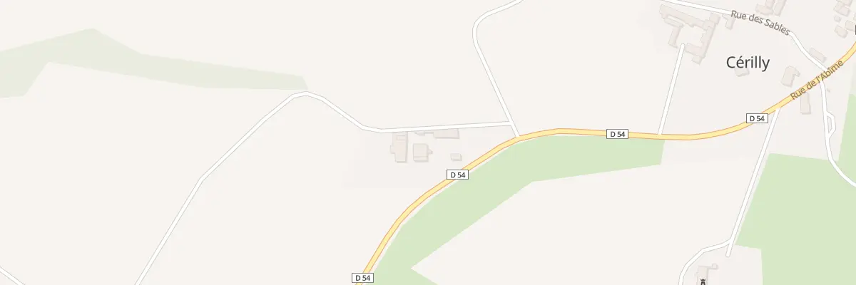 Plan du 10 Rue de l’Abime à Cérilly