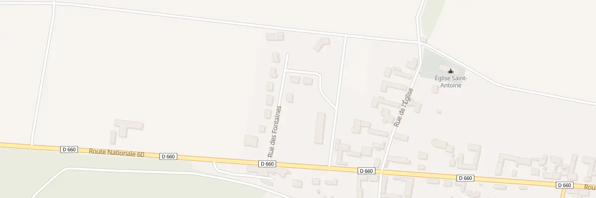 Plan du 6 Rue des Fontaines à Vulaines
