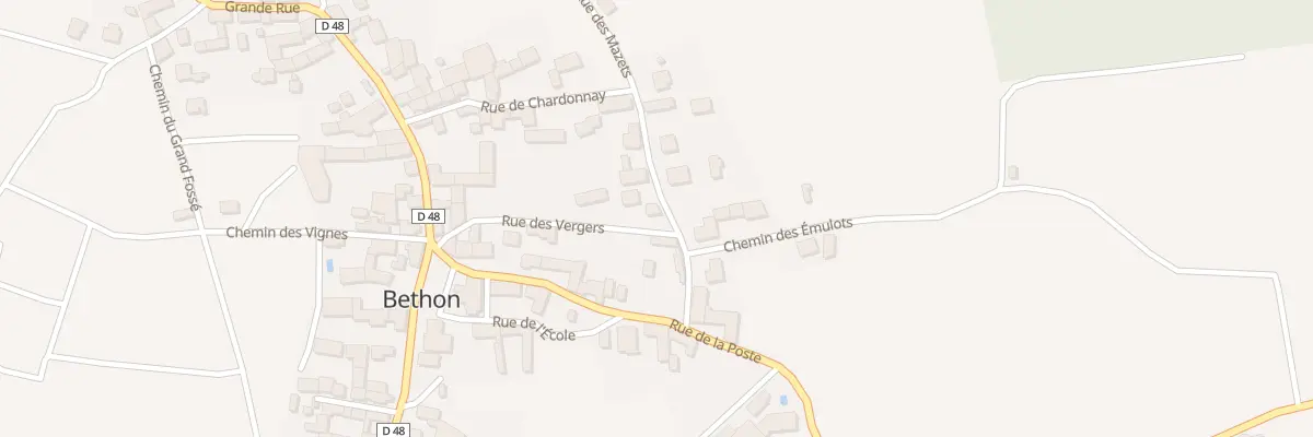 Plan du 3 Rue des Mazets à Bethon