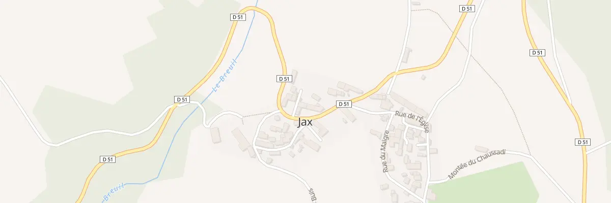 Plan du 3 Rue de la Mairie à Jax