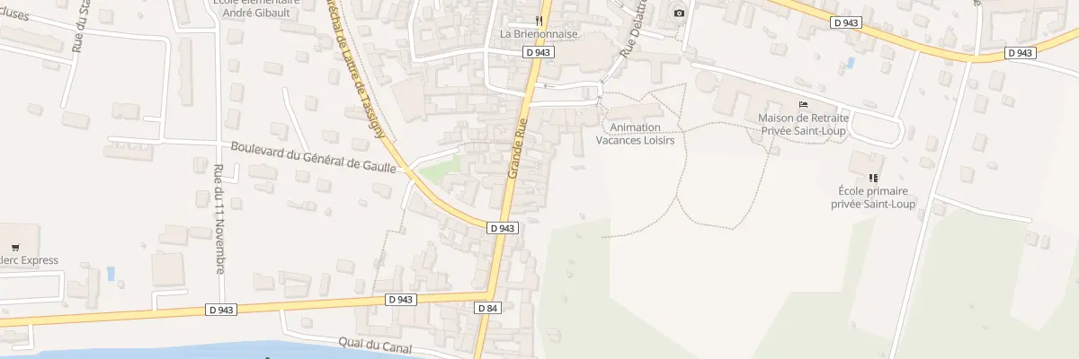 Plan du 29 Gr Grande Rue à Brienon-sur-Armançon
