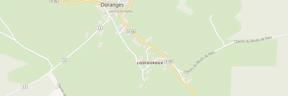 Plan du 5190 Losfouroux à Doranges