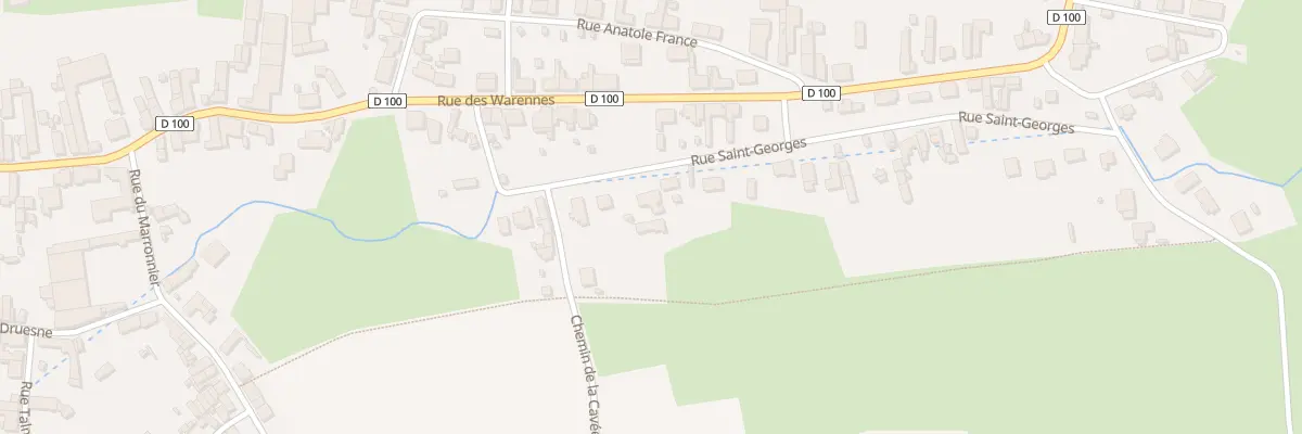 Plan du 14 Rue Saint Georges à Poix-du-Nord