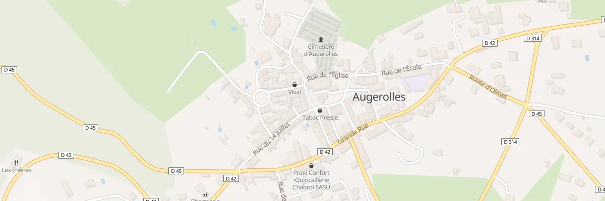 Plan du 14 Pl de la Fontaine à Augerolles