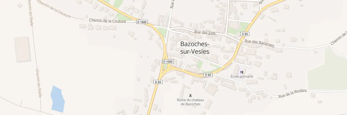 Plan du 1 Pl des Sablons à Bazoches-et-Saint-Thibaut