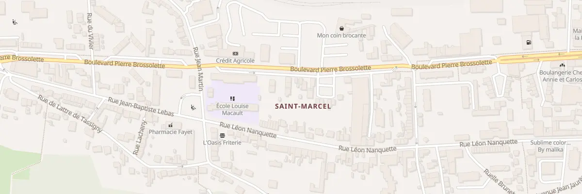 Plan du 133 Bd Pierre Brossolette à Laon