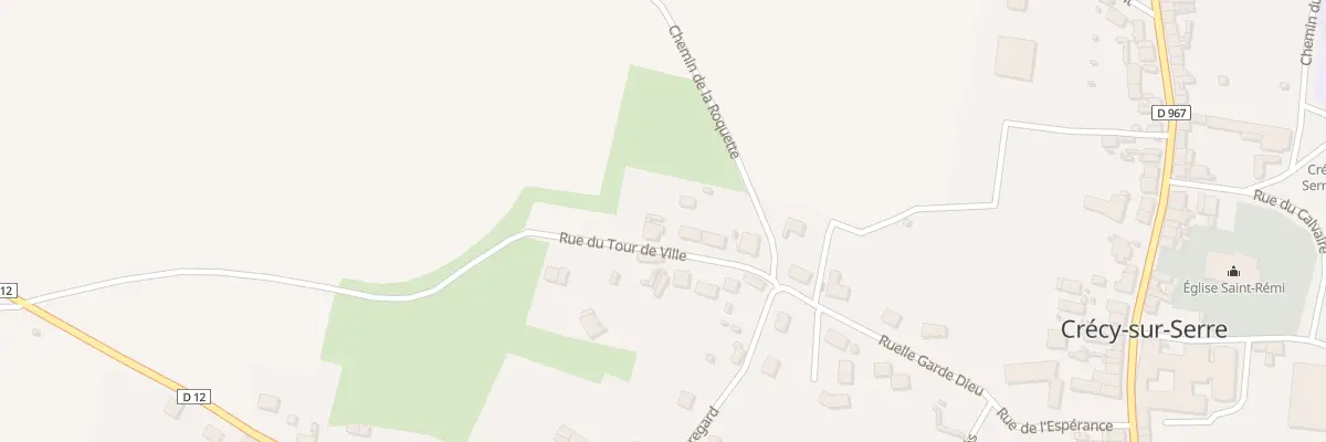 Plan du 2 Rue du Tour de Ville à Crécy-sur-Serre