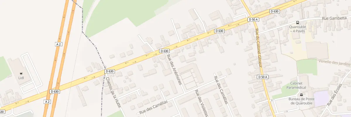 Plan du 20 Rue Jean Jaurès à Quarouble