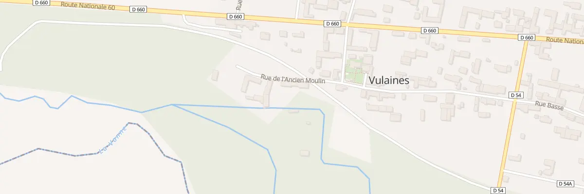Plan du 6 Rue de l’Ancien Moulin à Vulaines