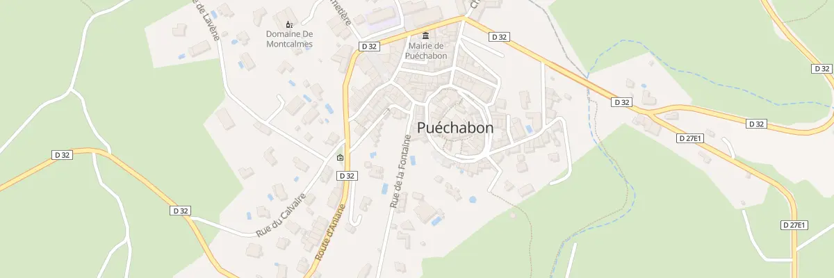 Plan du 5898 Rue de la Fontaine à Puéchabon