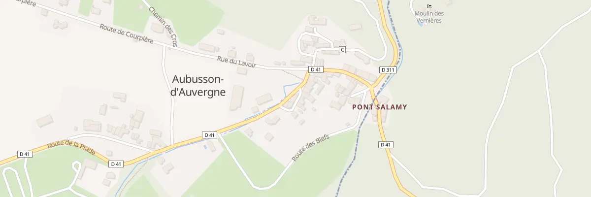 Plan du 17 Rte de la Prade à Aubusson-d’Auvergne