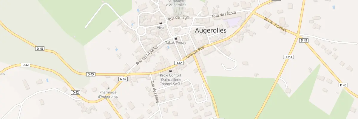Plan du 24 Grande Rue à Augerolles