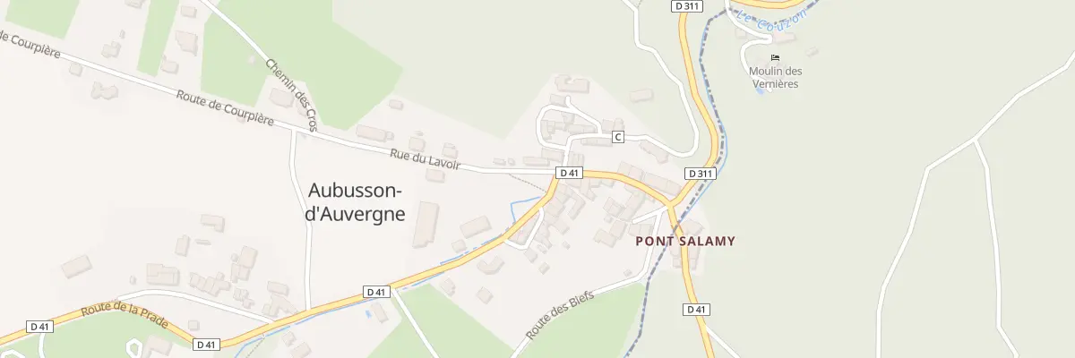 Plan du 210 Rue du Lavoir à Aubusson-d’Auvergne