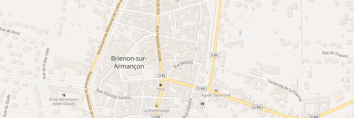 Plan du 10 Rue Benoist à Brienon-sur-Armançon