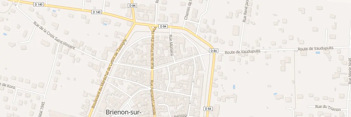 Plan du 16 Rue de la Foire aux Chevaux à Brienon-sur-Armançon