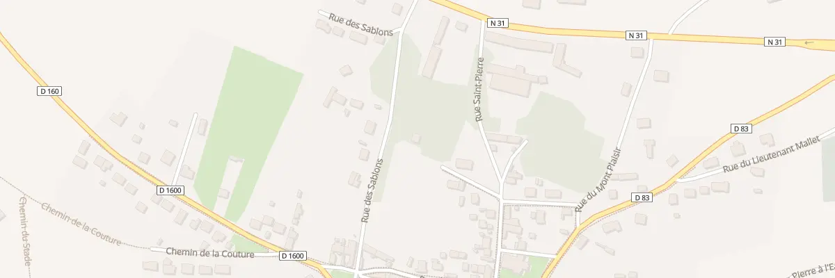 Plan du 14 Rue Saint Pierre à Bazoches-et-Saint-Thibaut