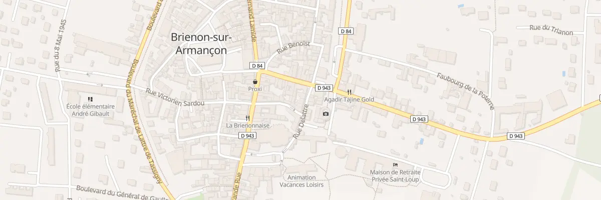 Plan du 8 Rue Delattre à Brienon-sur-Armançon