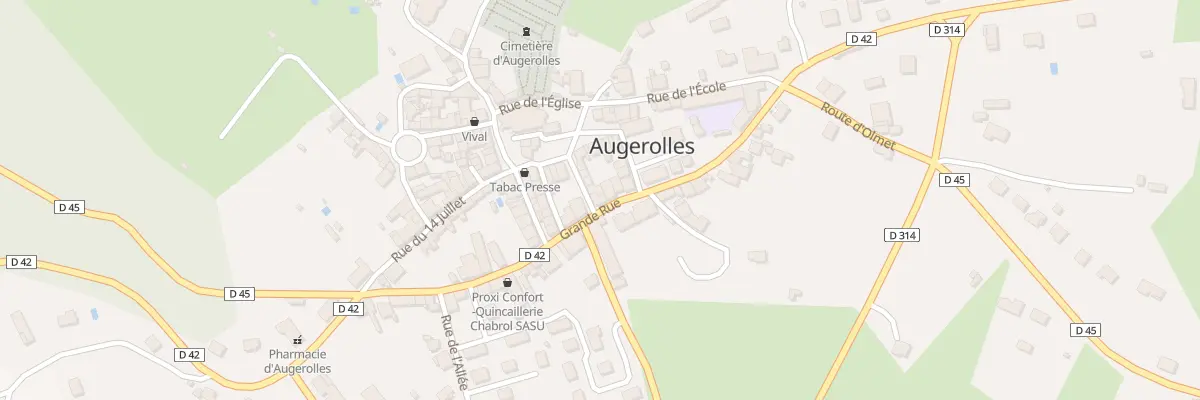 Plan du 16 Grande Rue à Augerolles