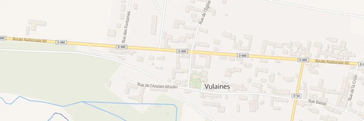 Plan du 12 Rte Nationale 60 à Vulaines