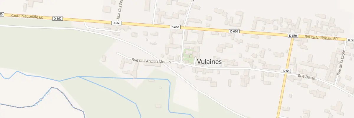 Plan du 1 Rue du Montier à Vulaines