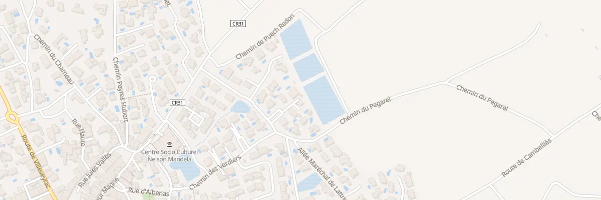 Plan du 133 All Mal de Lattre de Tassigny à Loupian