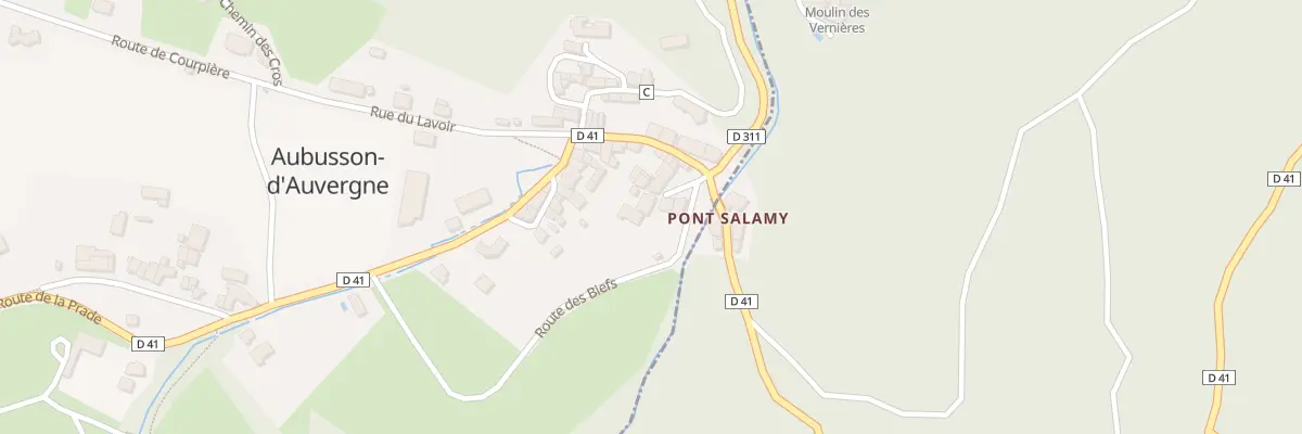 Plan du 21 Pl du Pont Salamy à Aubusson-d’Auvergne
