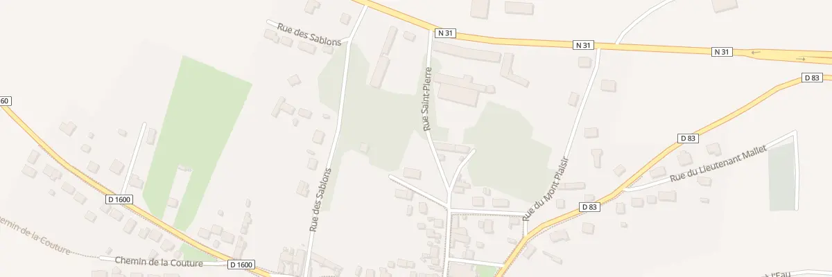 Plan du 16 Rue Saint Pierre à Bazoches-et-Saint-Thibaut