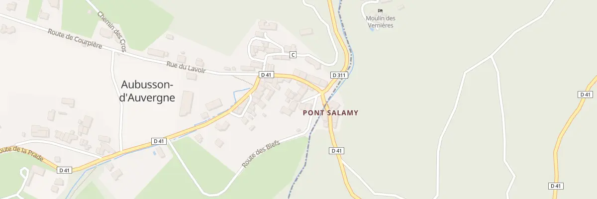 Plan du 27 Pl du Pont Salamy à Aubusson-d’Auvergne