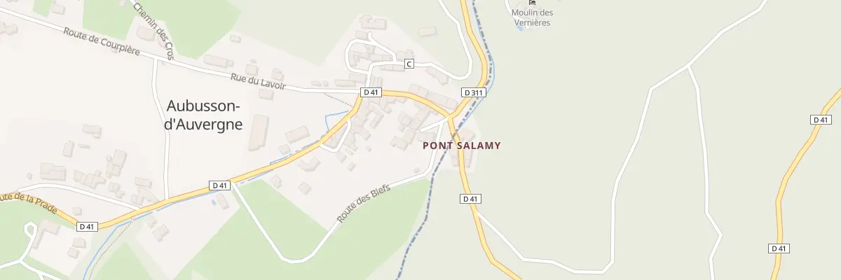 Plan du 17 Pl du Pont Salamy à Aubusson-d’Auvergne