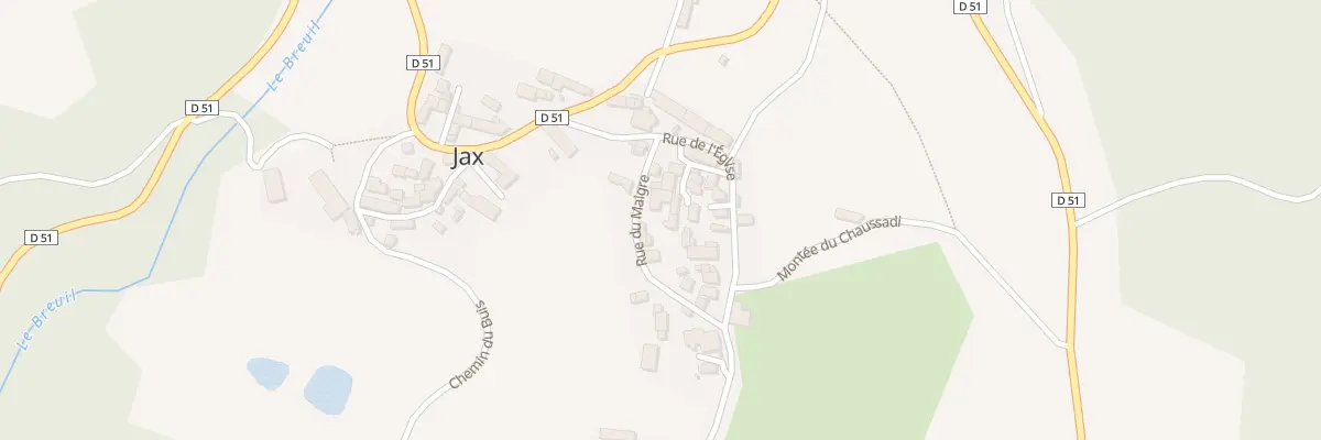 Plan du 94 Le Bourg à Jax