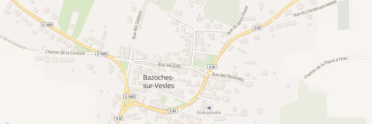 Plan du 1 Rue des Juifs à Bazoches-et-Saint-Thibaut