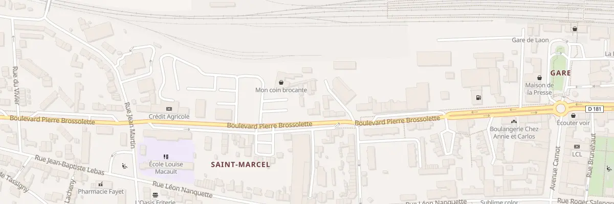 Plan du 34 Bd Pierre Brossolette à Laon