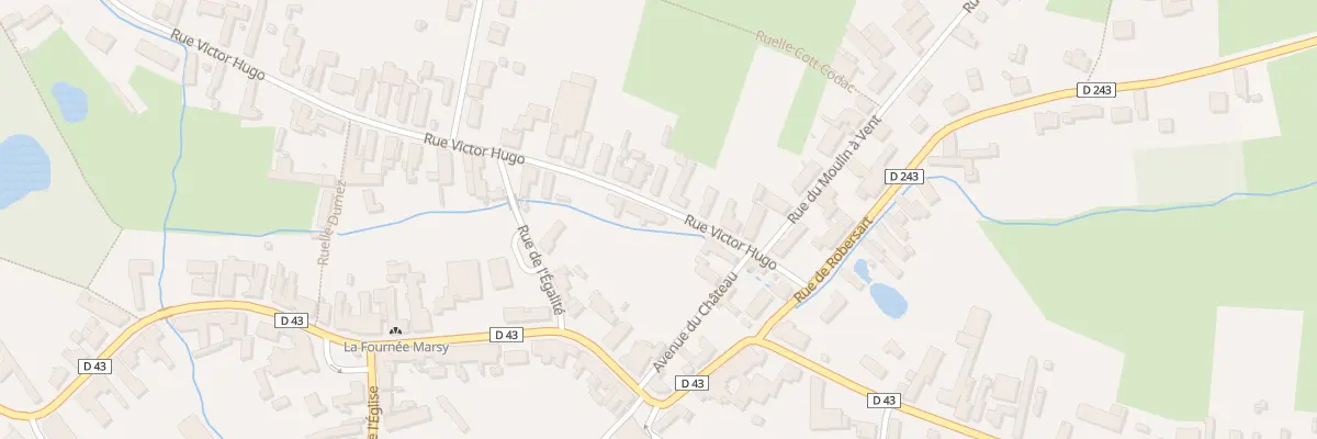 Plan du 3 Rue Victor Hugo à Bousies