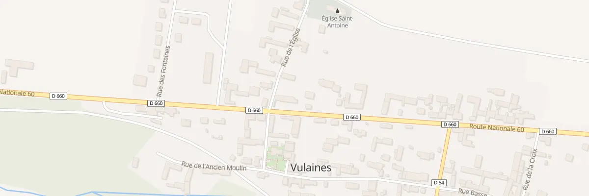 Plan du 3 Rte Nationale 60 à Vulaines