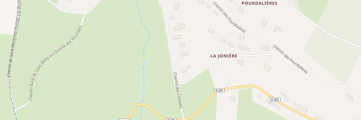 Plan du 5364 Les Bourniers à Palladuc