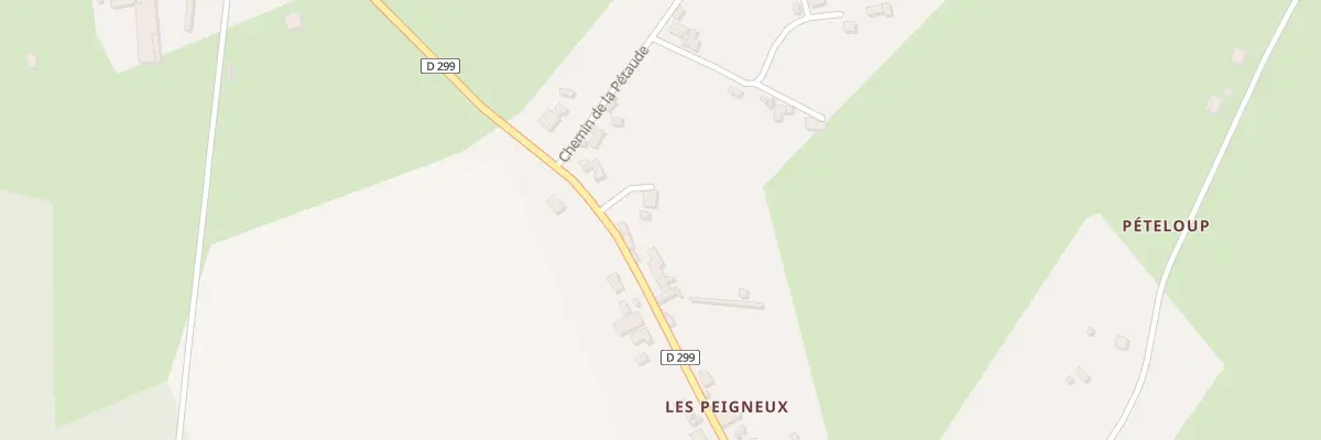 Plan du 8 Les Peigneux à Paray-le-Frésil
