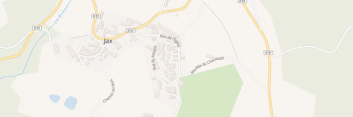 Plan du 8 Rue de l’Église à Jax