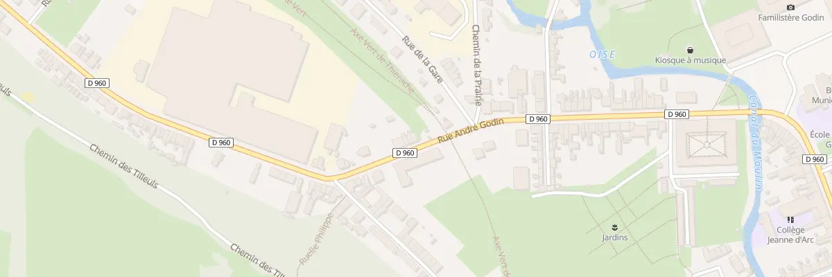 Plan du 658 Rue André Godin à Guise
