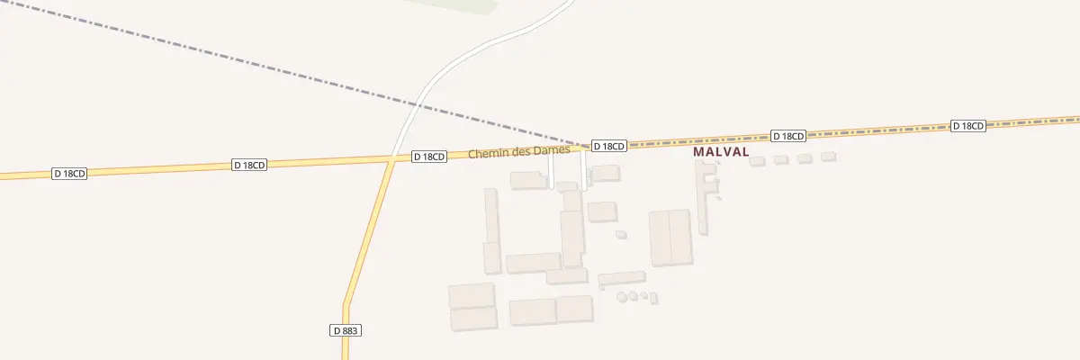 Plan du 2 Malval à Braye-en-Laonnois