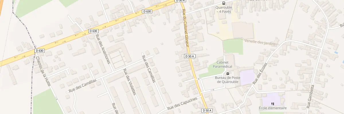 Plan du 93 Rue du Colonel Glineur à Quarouble