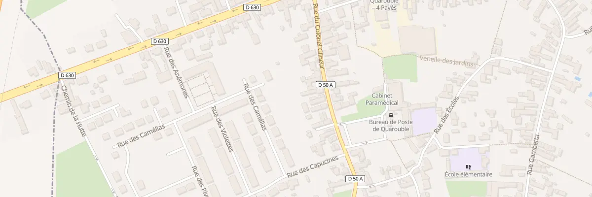Plan du 89 Rue du Colonel Glineur à Quarouble