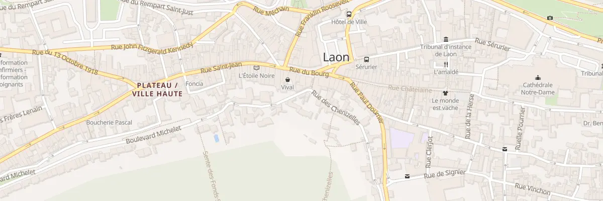 Plan du 29 Rue des Chenizelles à Laon