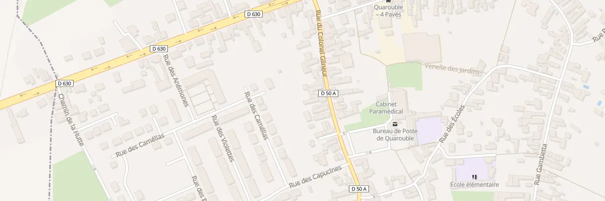 Plan du 91 Rue du Colonel Glineur à Quarouble