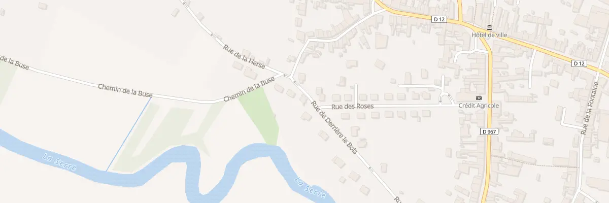Plan du 6 Rue de Derriere Le Bois à Crécy-sur-Serre