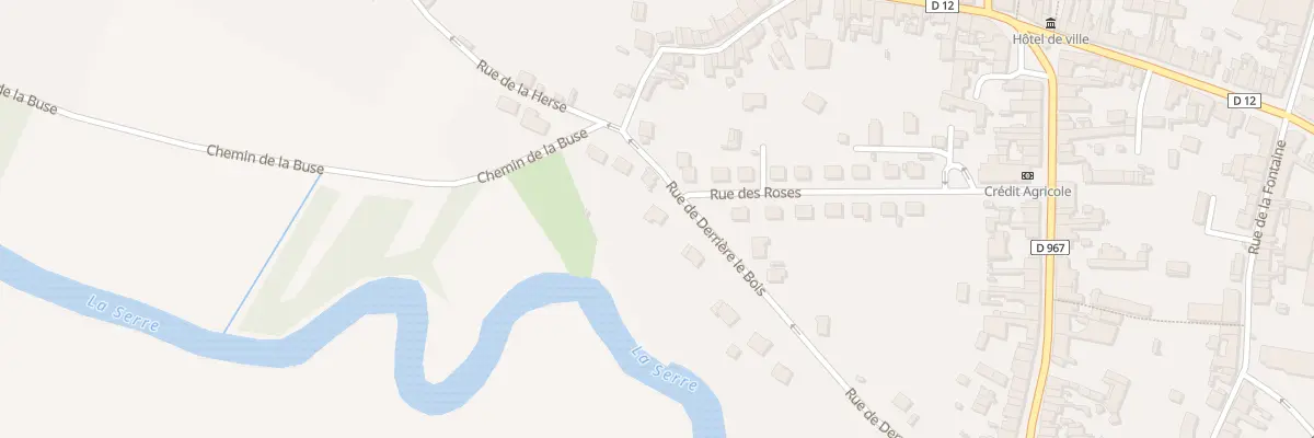 Plan du 8 Rue de Derriere Le Bois à Crécy-sur-Serre