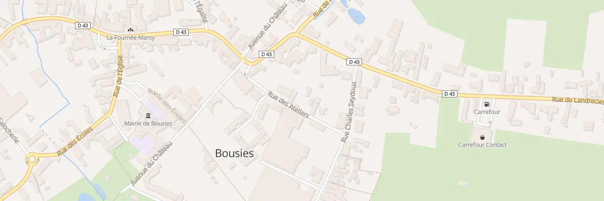 Plan du 9 Rue des Ateliers à Bousies