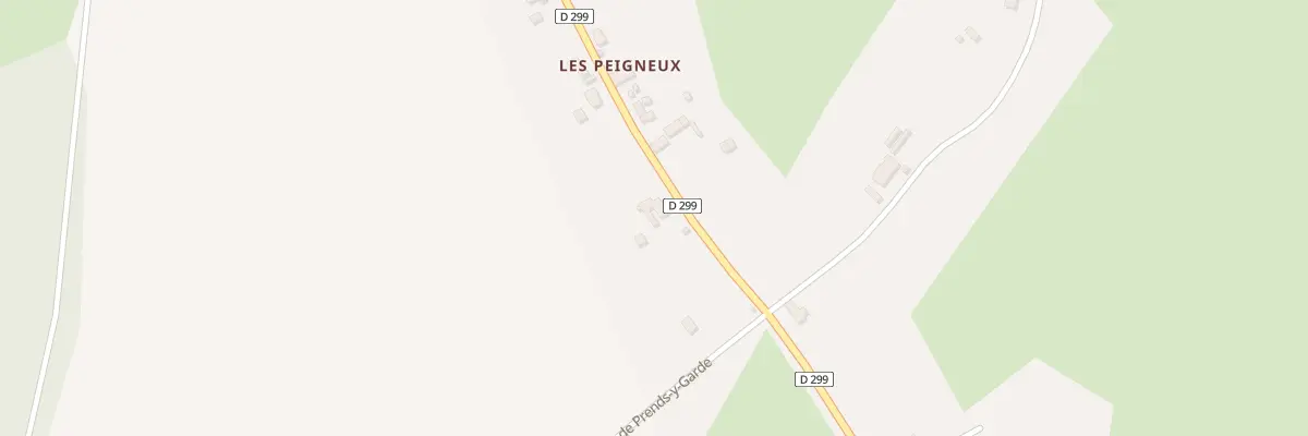 Plan du 11 Les Peigneux à Paray-le-Frésil