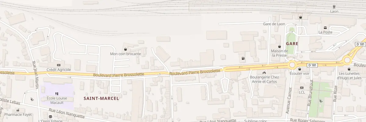 Plan du 24 Bd Pierre Brossolette à Laon